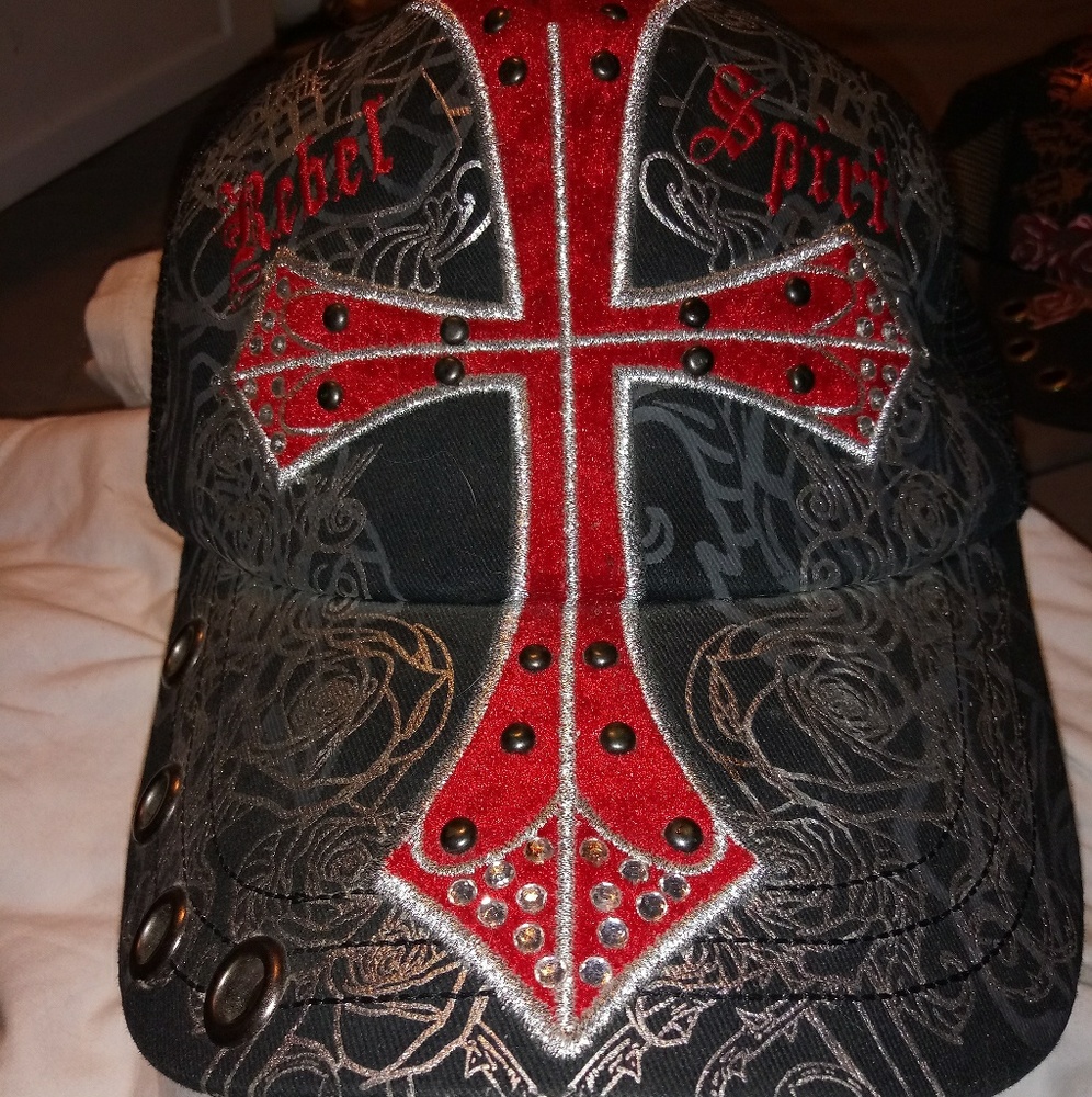 NWT Rebel Spirit Mesh Trucker Hat